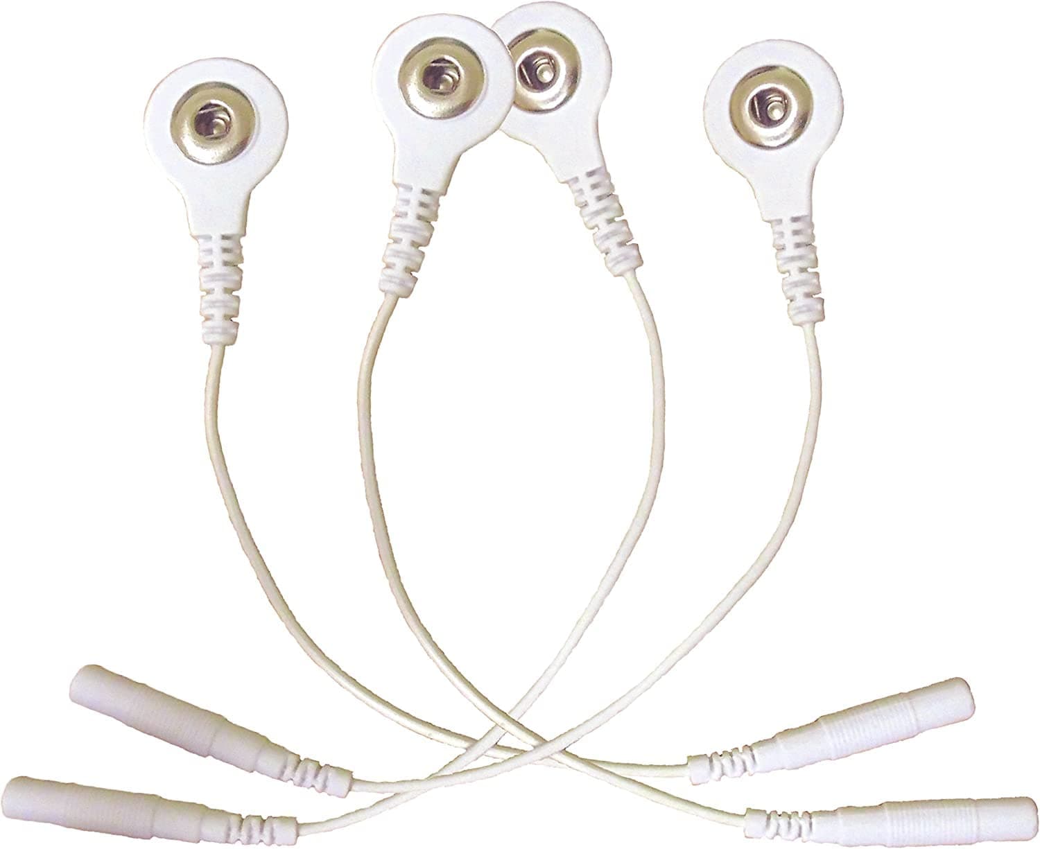 Tens Electrode Connection Cable TENS Wires 2mm Pin Plug for Tens Machines Pack of 4