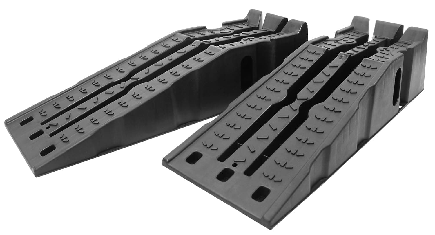 50947 Lift Stackable Vehicle Car Ramp 6500 LBS Capacity Per Pair 3250 LBS Per Ramp 2 Pack