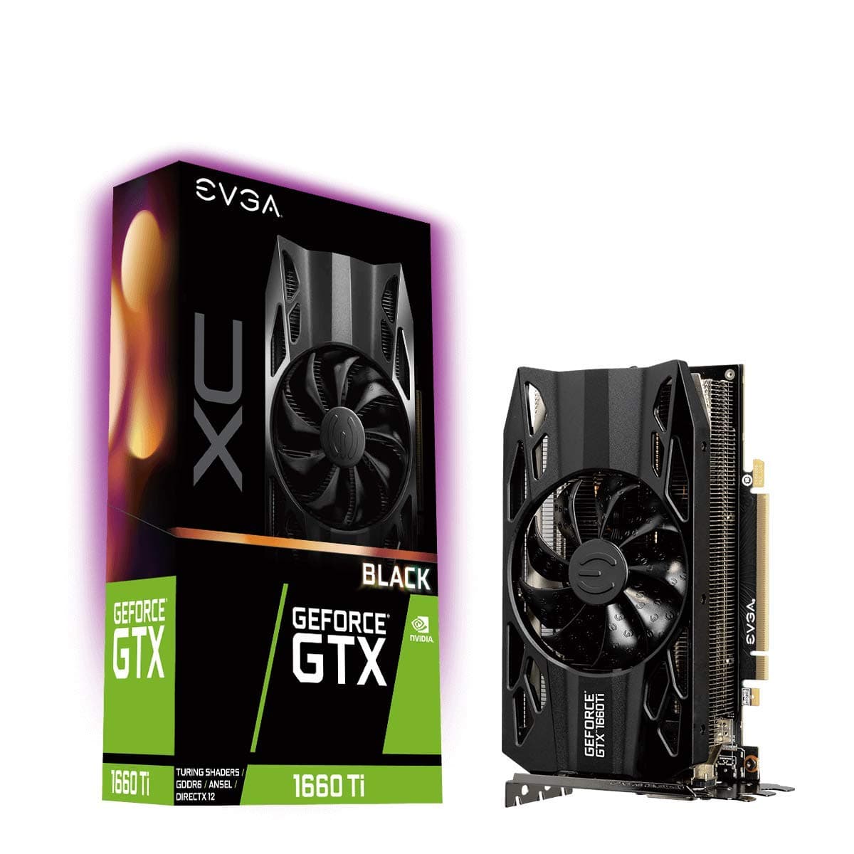 Evga Geforce Gtx 1660 Ti Xc Black Gaming, 6Gb Gddr6, Hdb Fan Graphics Card 06G-P4-1261-Kr