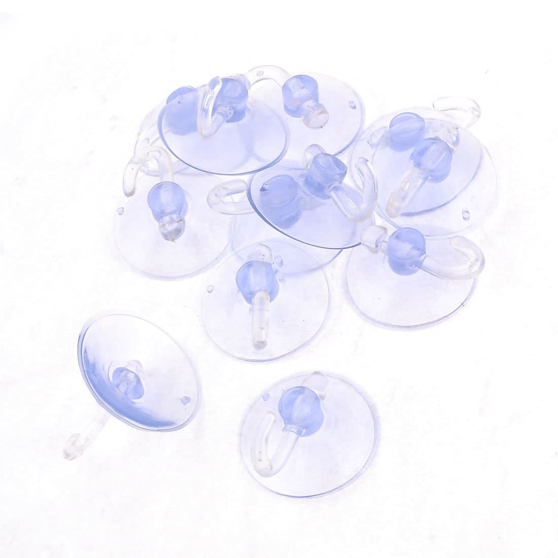 12 Pcs Hold Clear Cupula 40mm Table For Cupule Hook In Superstrength PVC Plastic Suction Hook Cups Blue Blue Transverse Home Glass Sucker Strong PVC Plastic Suction Hook