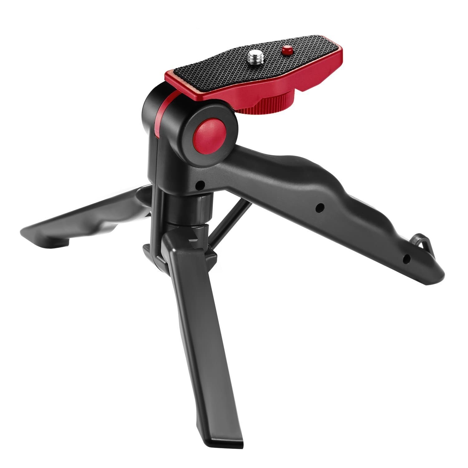 Feelones Mini Tripod Desktop Stand Pistol Grip Stabilizer with 1/4-inch Screw for Nikon, Canon, Sony and Other DSLR Cameras, Audio Recorders, Video Cameras Weighing up to 2.2 pounds/1 kilogram