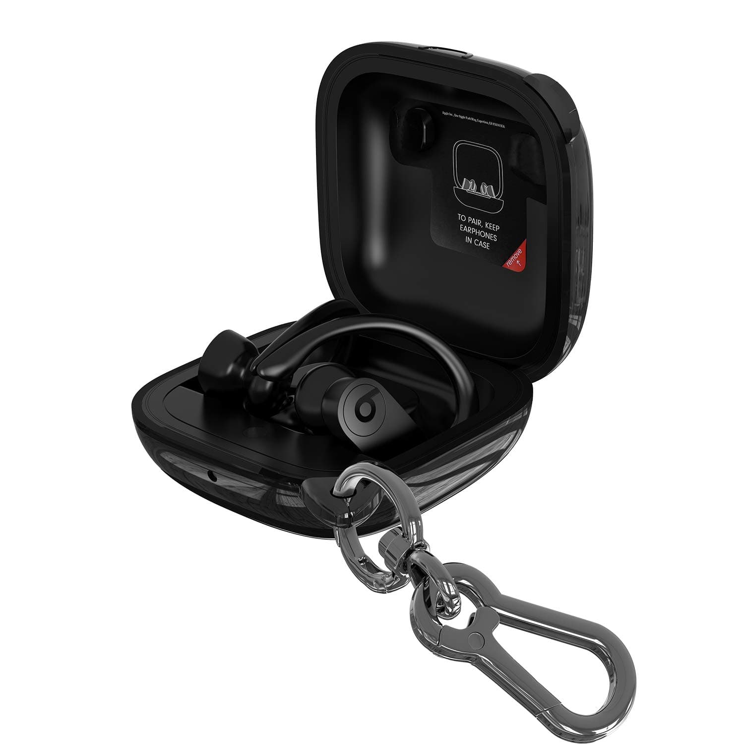 Cover Compatible with Powerbeats Pro Case,Full Protective Shockproof Anti-Slip Silicone Case for Beats Powerbeats Pro 2020 (Black Edge+Black)