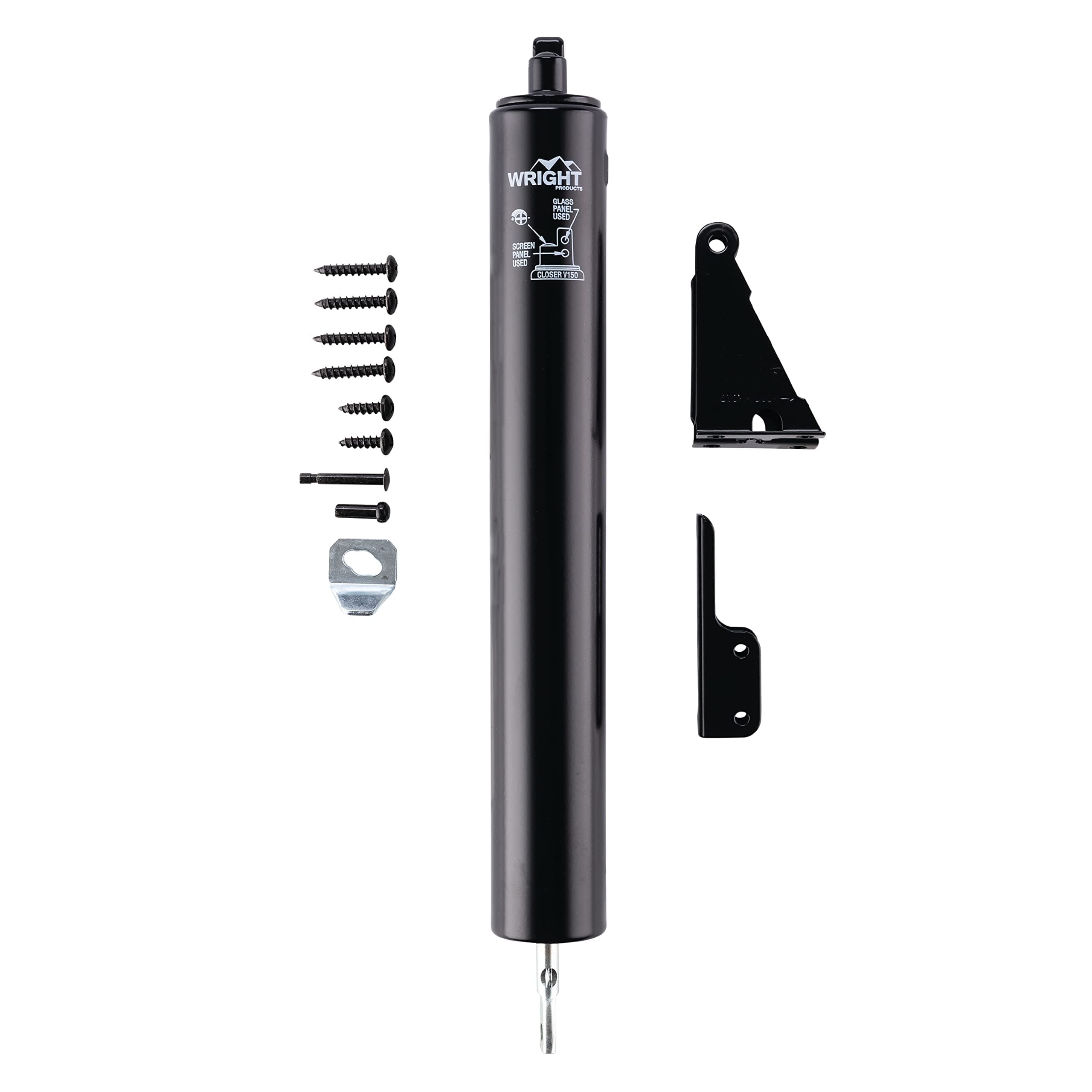 V150BL Heavy Duty Pneumatic Closer, Black