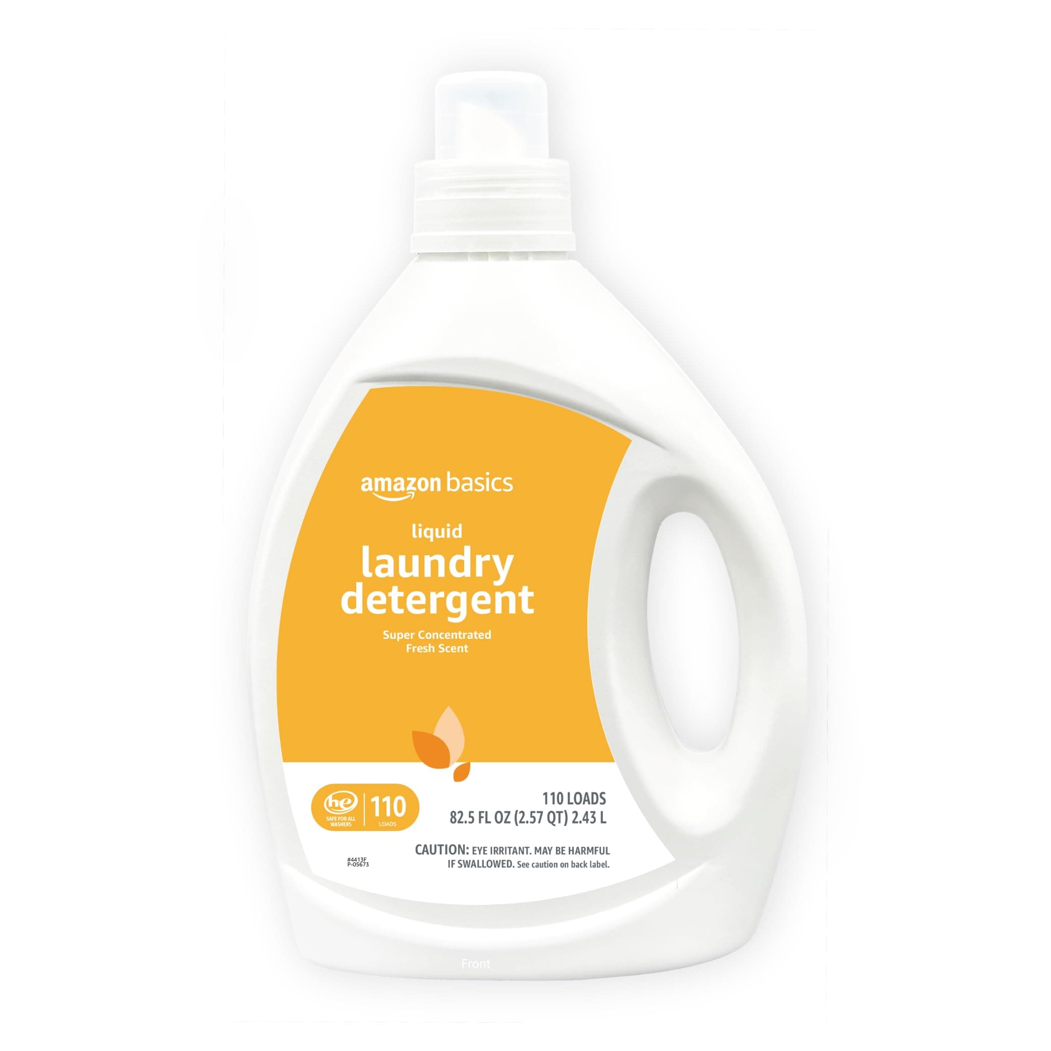 Laundry Detergent Liquid, Concentrated, Fresh Scent, 110 Loads, 82.5 Fl Oz (New Packaging)