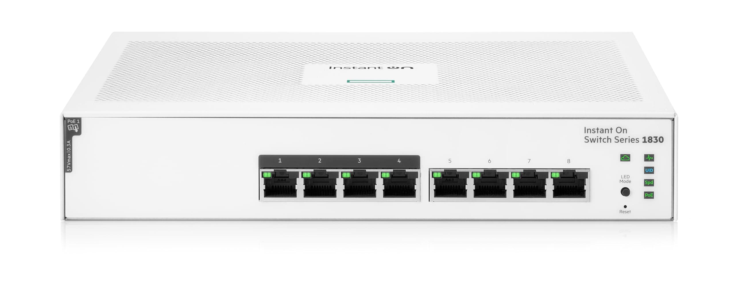 Instant On 1830 8G 4p Class4 PoE 65W Switch (JL811A)
