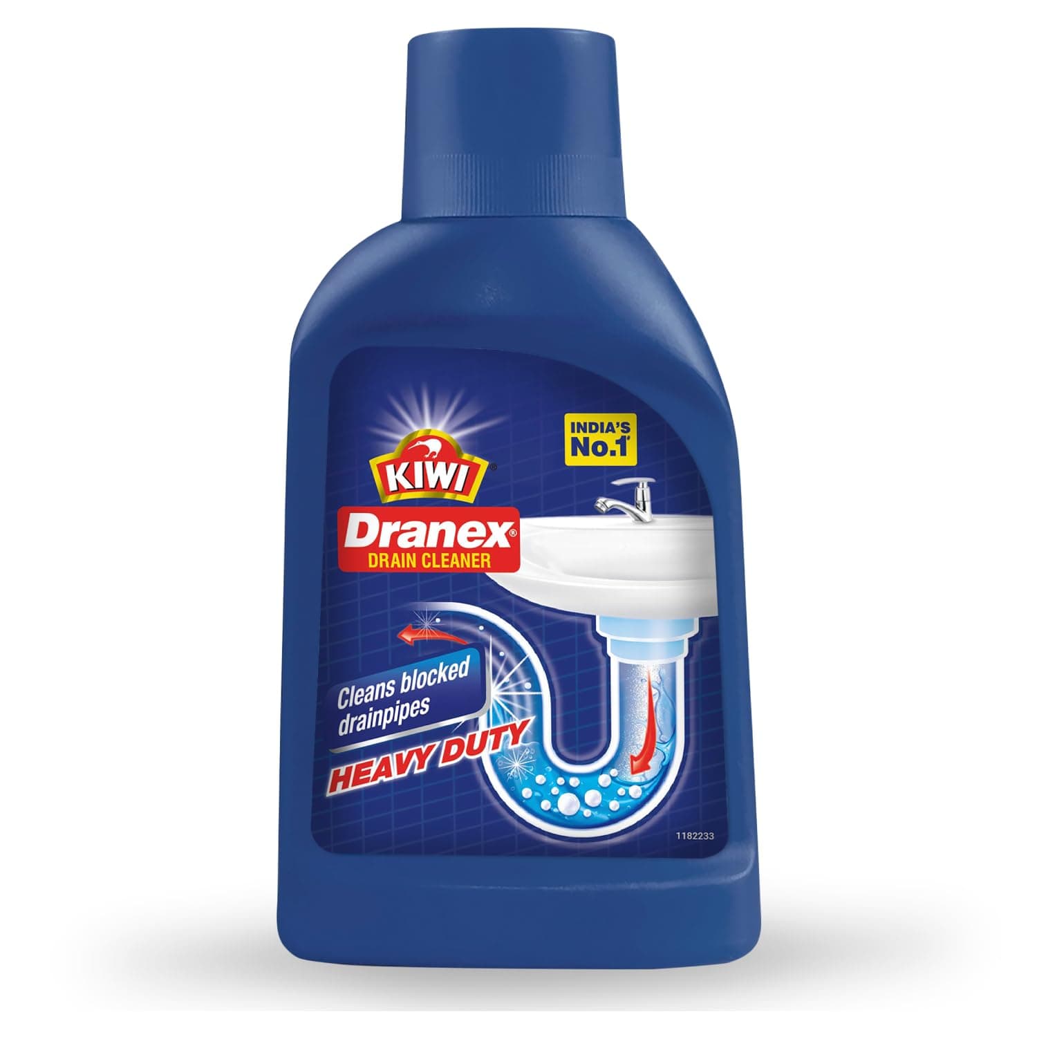 Kiwi Mr. Muscle Kiwi Dranex Drain Cleaner Powder, 375g | Removes Clogs, Blockages in Washbasin, Septic Tank, Sinks, Pipes in Just 30 Minutes