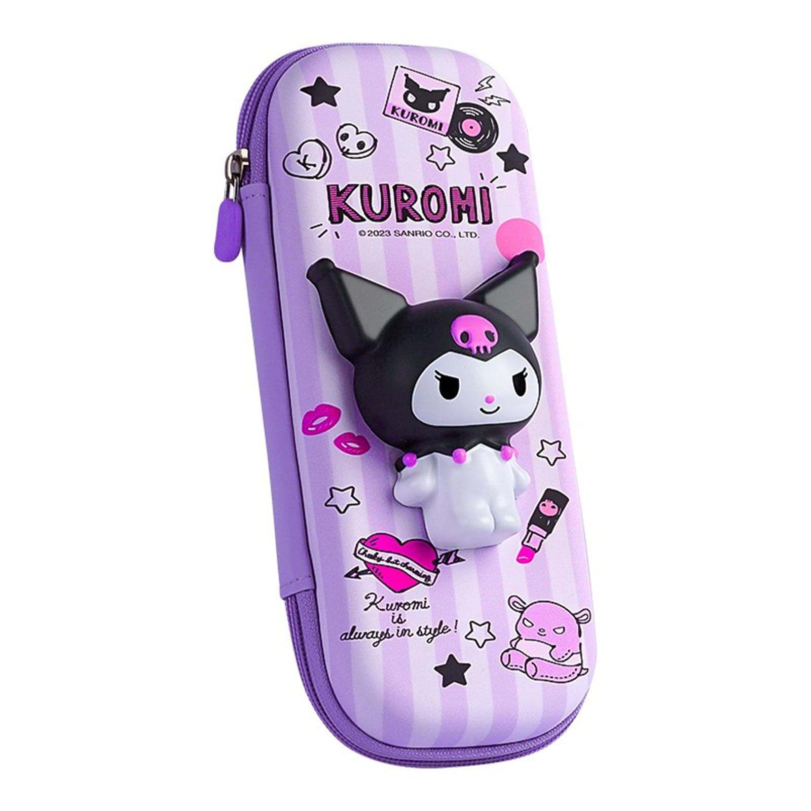 Pencil Case Organizer, Marker Pencil Pen Organizer Case, Art Supply Pencil Case, Travel Case Organizer, School Supplies for Middle High College Student Office (Kuromi)