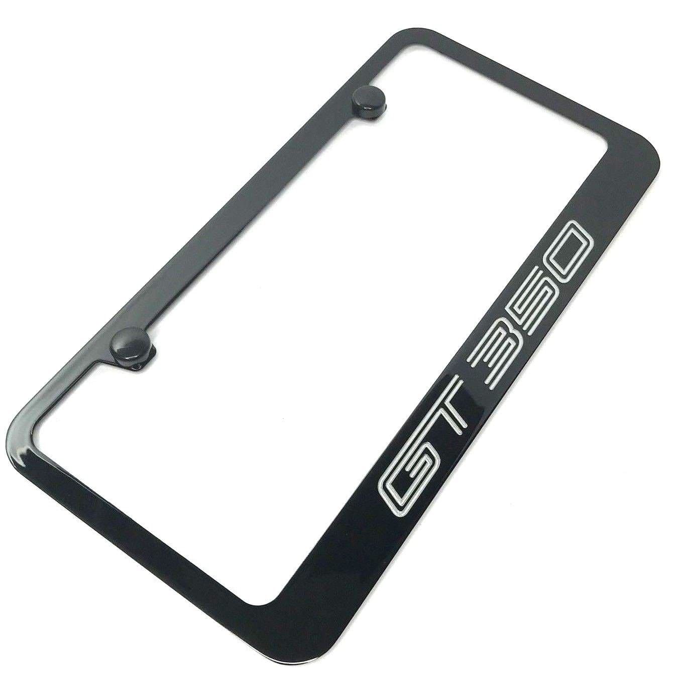 RandWSpeedShop Shelby GT350 Black License Plate Frame Engraved
