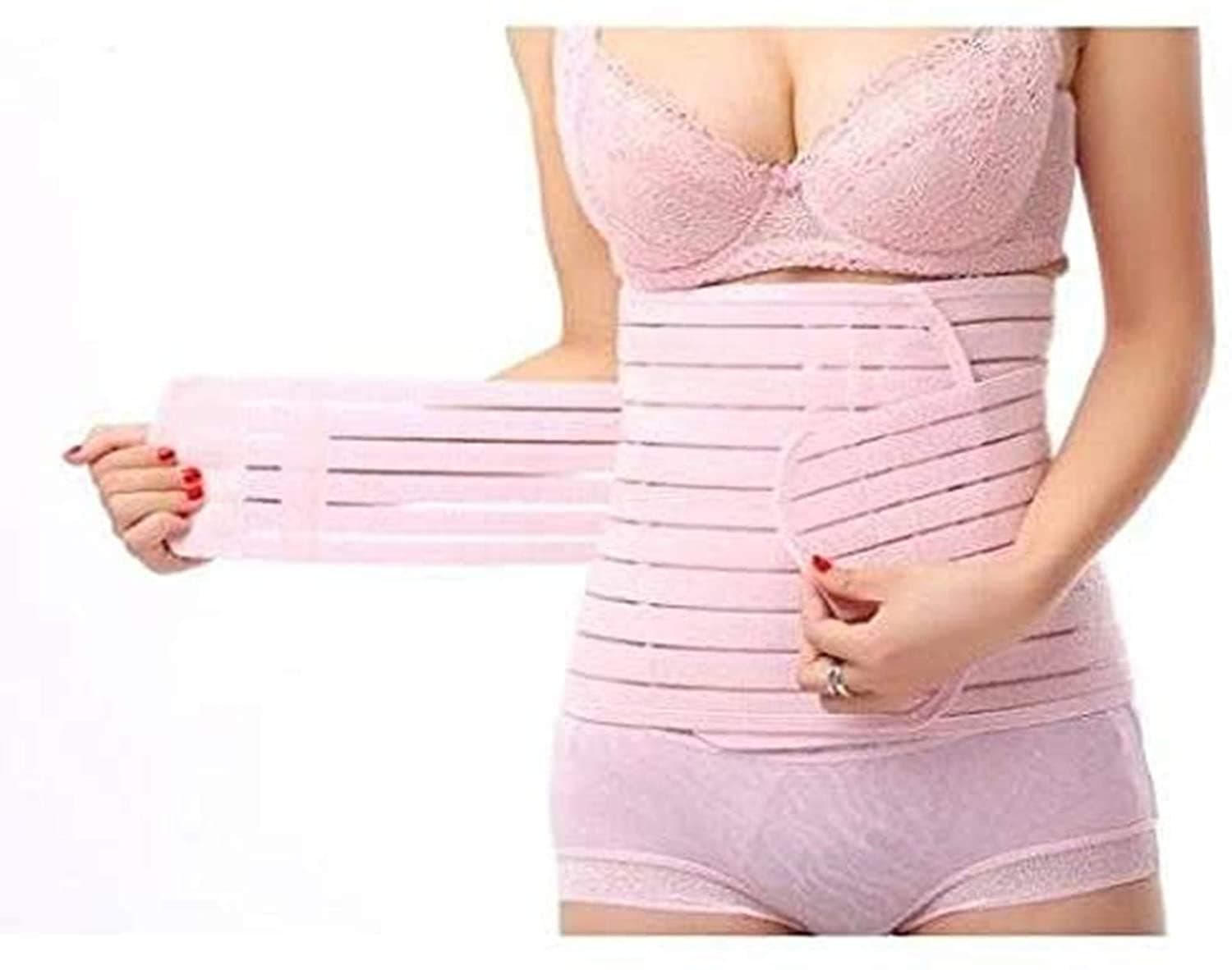 Postpartum Belly Band Wrap Comfortable Postpartum Abdomen Recovery Belt After Birth Belly Band Pregnancy Corset Waist Belt Maternity Supports Belt Girdle Belly Binder Slimming Belt(Size:L)