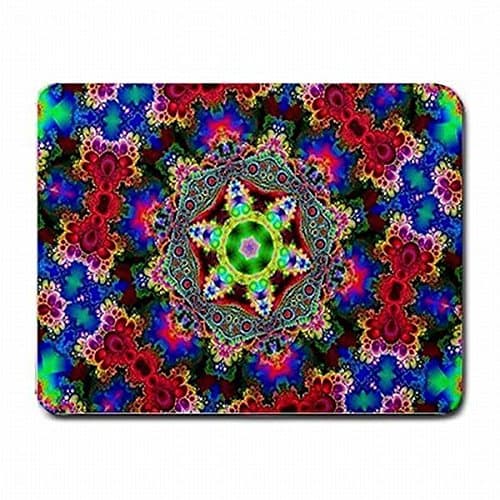 Psychedelic Kaleidoscope Colorful Print Decor PC Mouse Pad Mat Mousepad New!