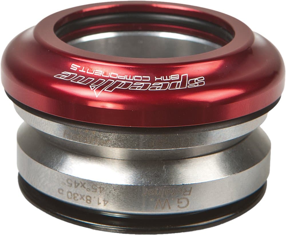 Speedline 91-3177 Integrated Headset Semi-Sealed Red 1-1/8"