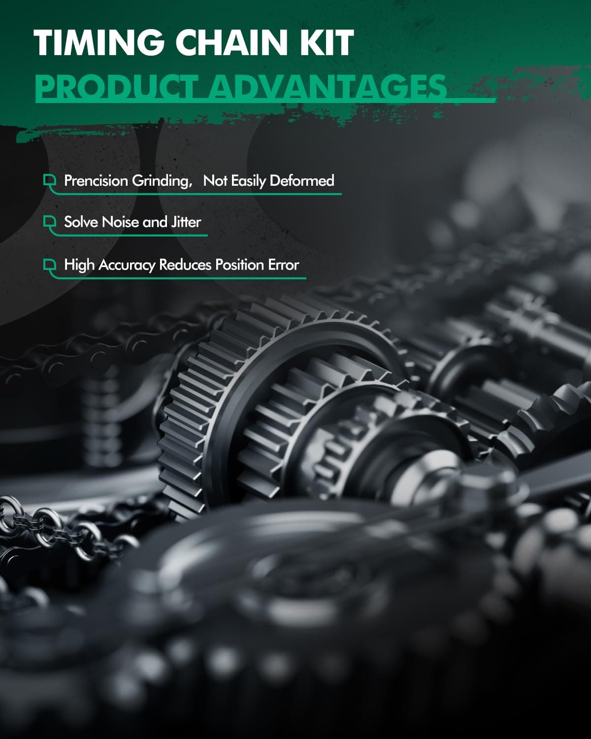 SCITOO Timing Chain Kit 22HP47N ETCK2102 TK343 for Chevrolet Sonic Trax Cruze Limited Cruze Volt for Cadillac ELR for Buick Encore 1.4L