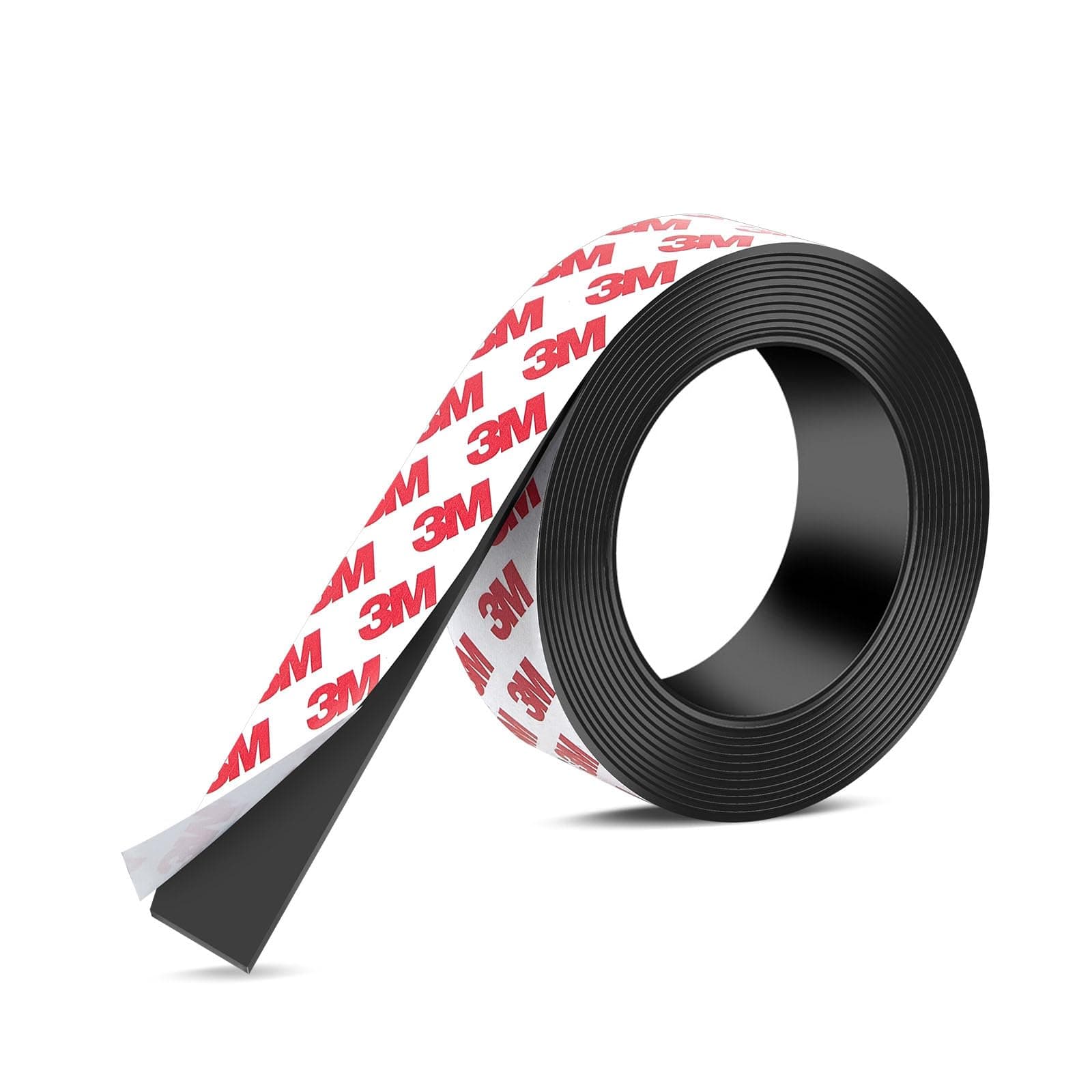 DTLHCNCT Strong Adhesive Magnetic Tape Strip Roll- 1" x 10ft, Cuttable Magnetic Sheets for,DIY Art Projects, Whiteboards, Fridge Organization - Ideal for Home, School, Office Use.(0.06" Thick)