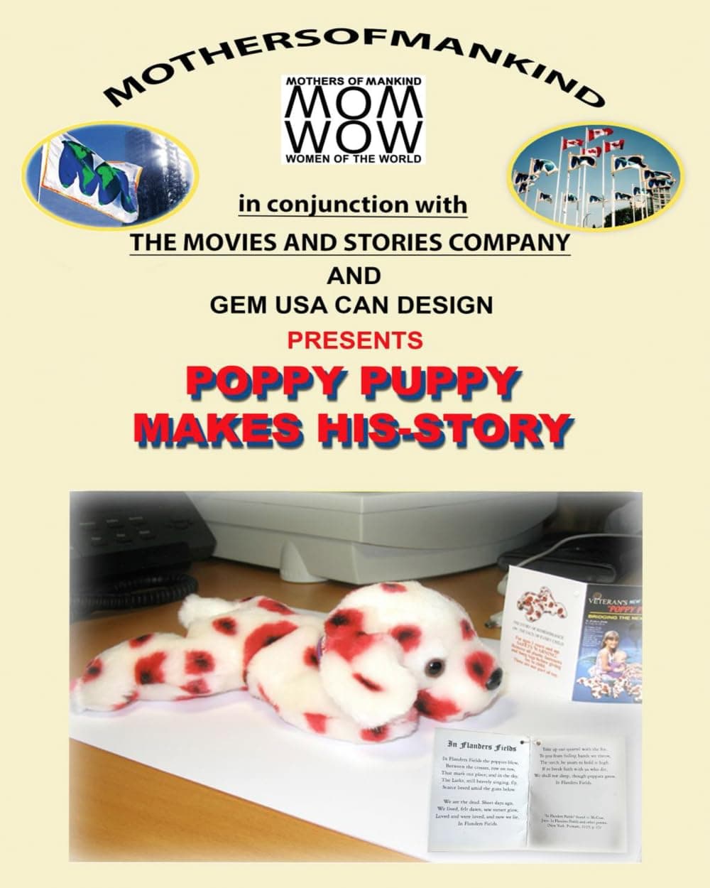 POPPY PUPPY MAKES HIS-STORY: ROMANCING THE POPPY