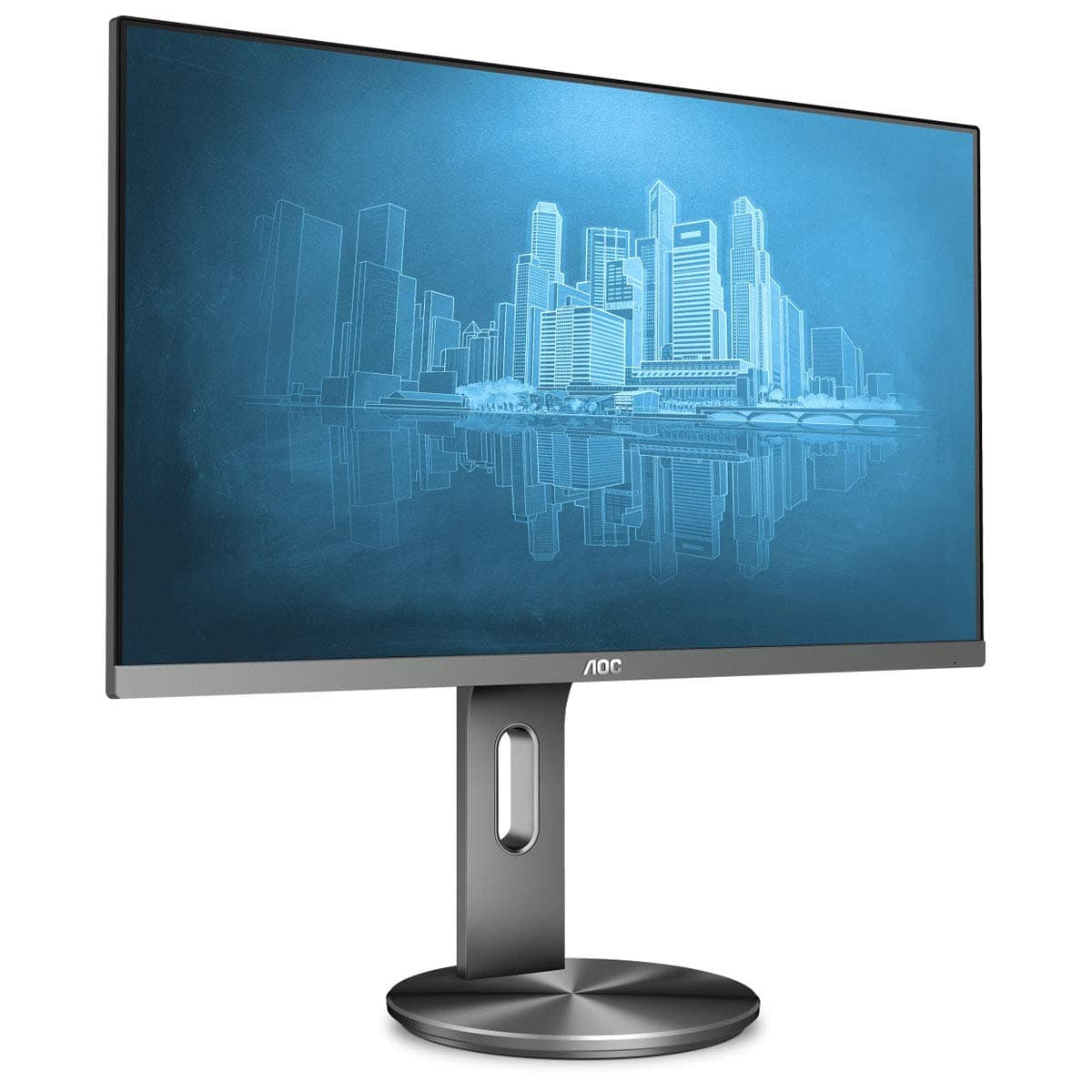 AOC Q2790PQU/BT - LED monitor - 27 Inch QHD (2560 x 1440) IPS - 350 cd/m2 - 1000:1 - 4 ms - HDMI VGA DisplayPort, USB 3.0 x 4 -Intergrated Speakers