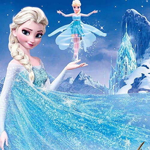 Supprise Frozen Elsa Magic Flying Fairy Dance with Light and Music Best Christmas New Year Gift for Kids Children Girls Woman