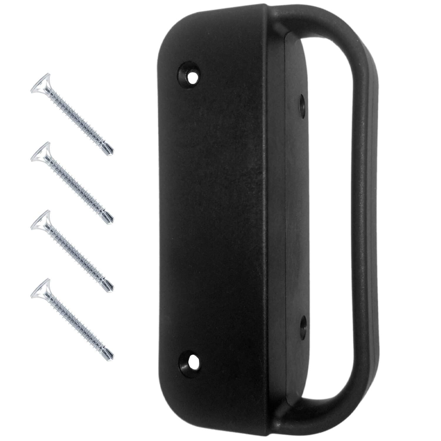 Jake Sales Universal Nylon GATE Handle -Black: Pull Works with Wood, Metal, or Vinyl Gates. (1 Pack)