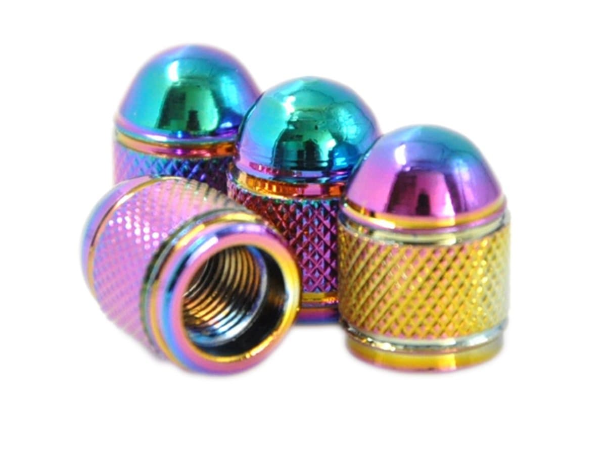 Bullet Style Alloy Car Wheel Tire Tyre Valve Dust Caps Covers Tire Set of 4 (Neo)