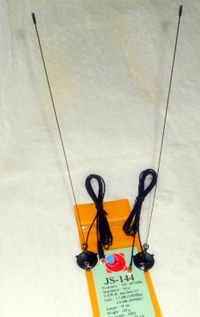 Harvest Wireless JS-144 Mini Mobile VHF/UHF Magnetic Antenna for HT (SMA-S Male Connector)