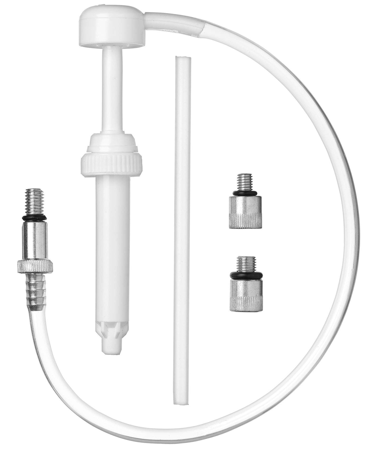 Slippery Pete Lower Unit Gear Oil Pump for Standard Quart Bottles Includes 3/8"(Metal Swivel), 8mm, 10mm Adapters for All Major Brand Marine and Boat Outboard Motor Fill Hole