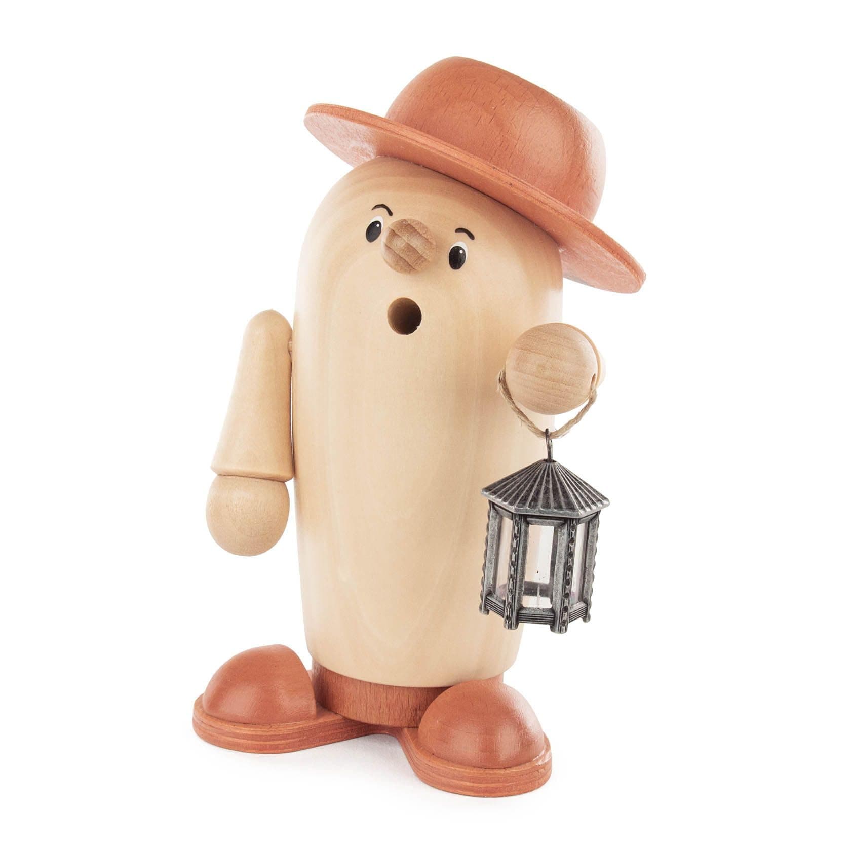 Rudolphs Schatzkiste Rudi the Night Owler Incense Figurine Natural / Brown with Lantern W x H x D 10 x 17 x 10 cm