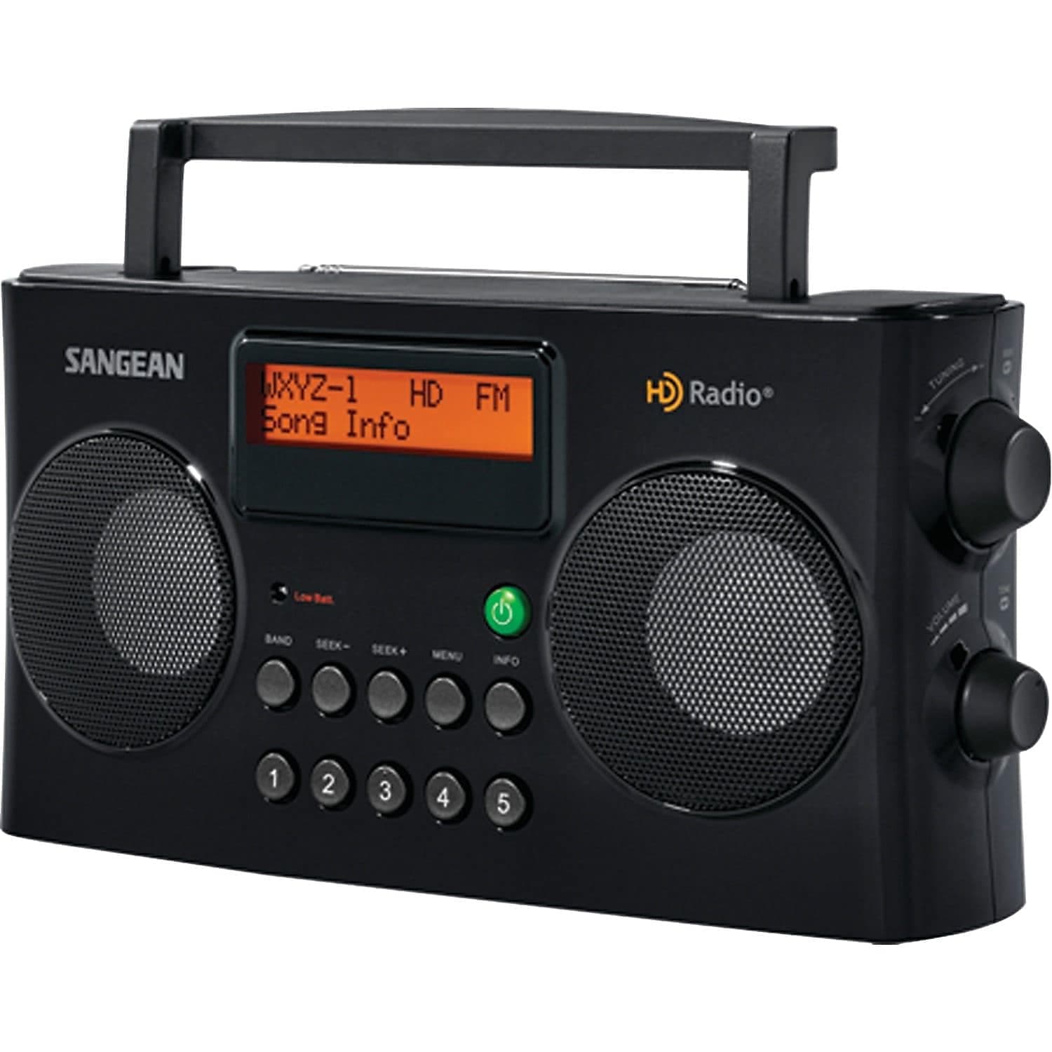 Sangean HDR-16 HD Radio/FM-Stereo/AM Portable Radio, Black