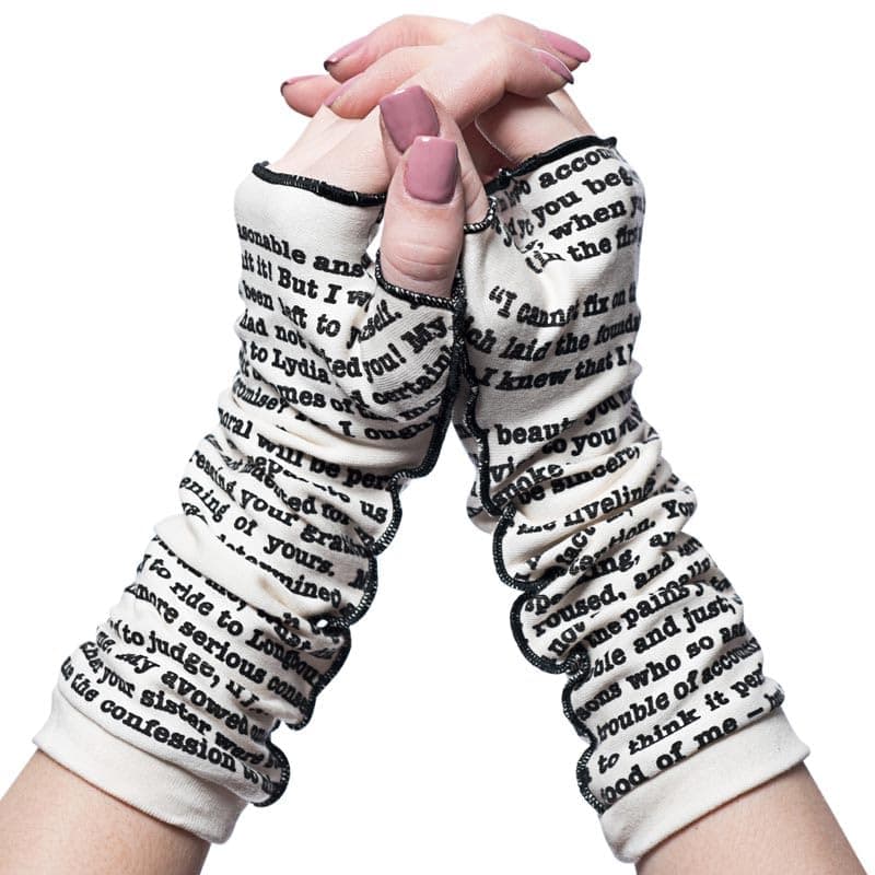 StoriartsHandmade Pride and Prejudice Fingerless Writing Gloves