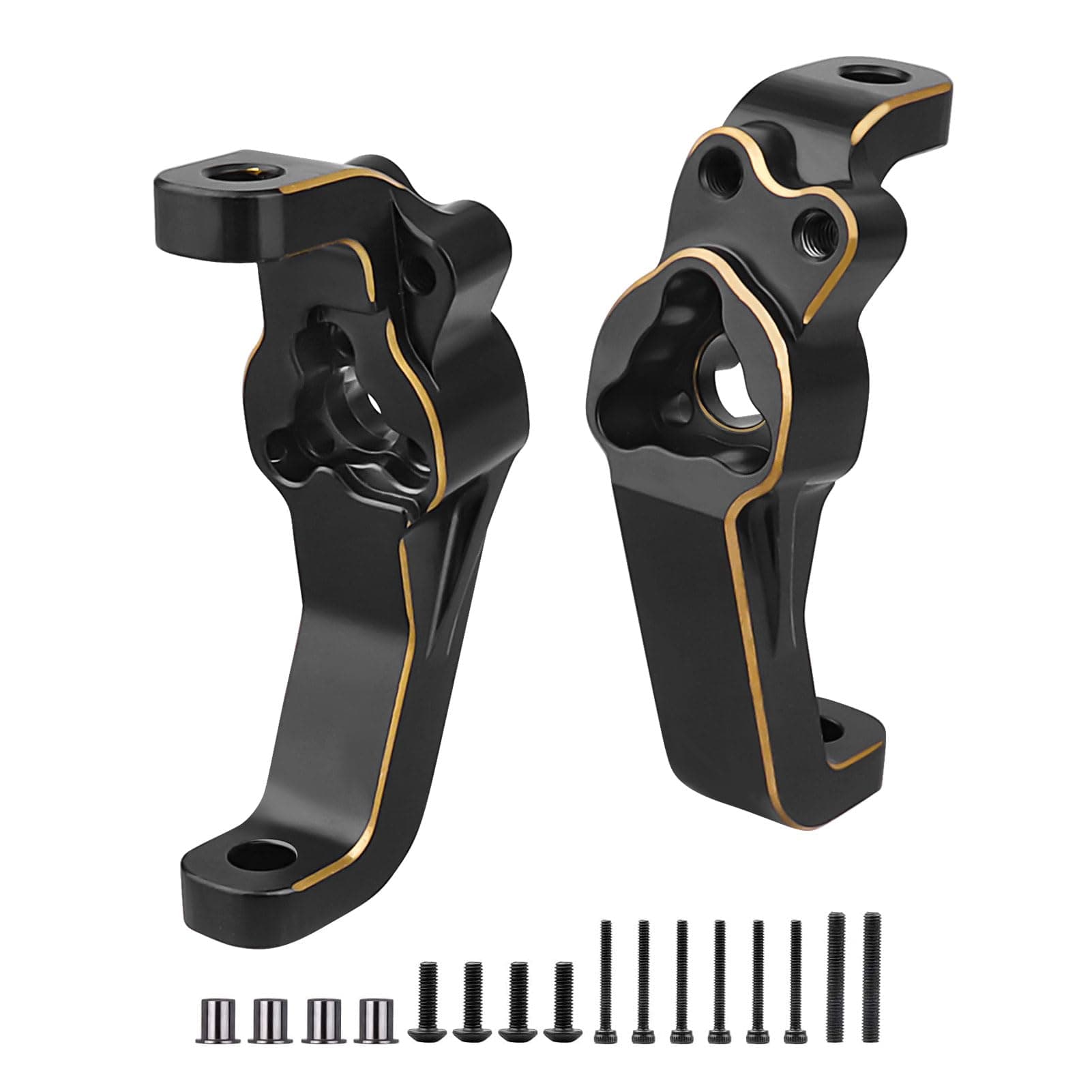 HobbyPark Heavy Duty Brass Caster Blocks C-hubs Carriers for Redcat Gen 8 Scout II Upgrades Axe V2 & V1 Replacement Parts of RER11820