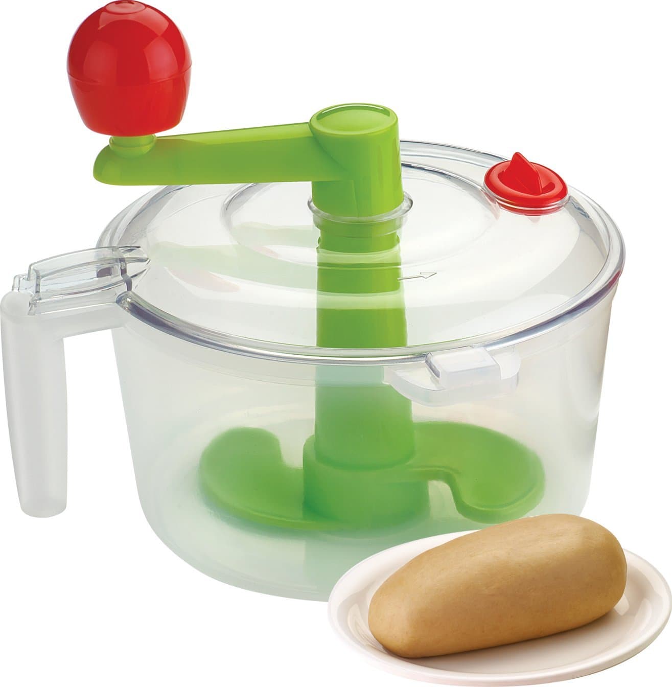 Nestwell 2 in 1 ABS Plastic Atta/Dough Maker with Chop and Churn , 6 IN, Colour May Vary