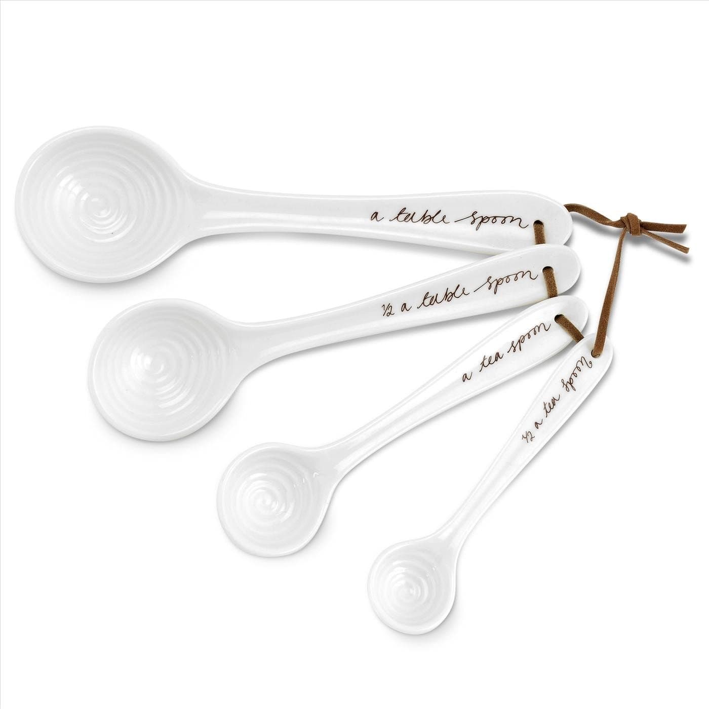 Sophie Conran Measuring Spoons, White, Set of 4