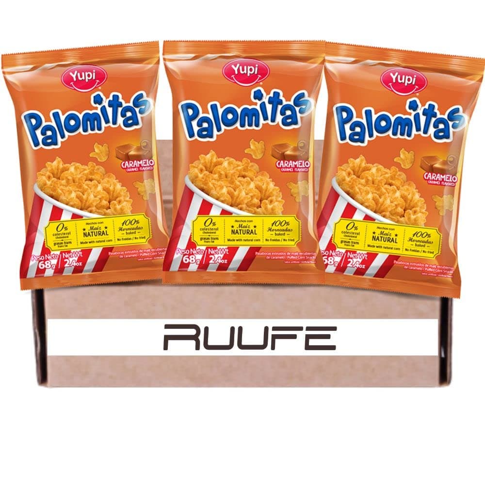 Palomitas Yupi Caramelo (3pack) The most delicious Caramel popcorn-looking snack Colombian snacks Colombian food dulce colombiano mecato colombiano