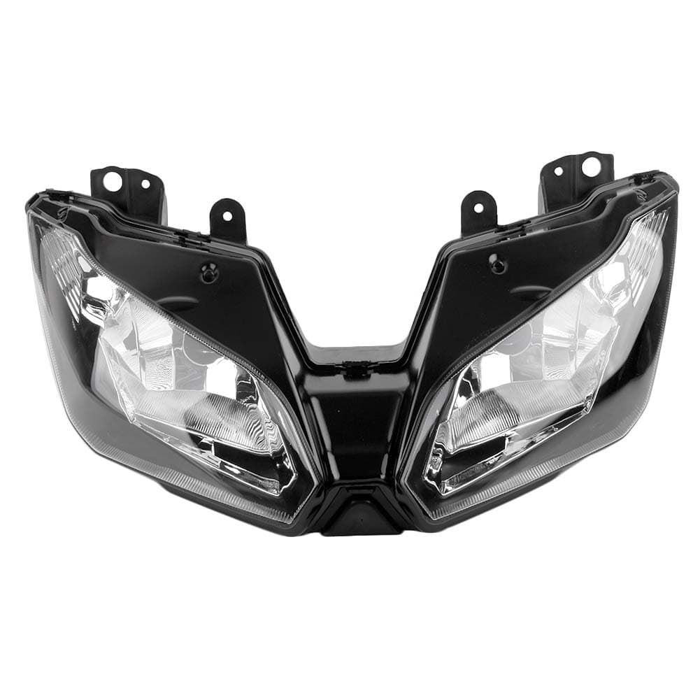 Mallofusa Motorcycle Front Headlight Headlamp Assembly Compatible for Kawasaki Ninja 300 2013-2018 Versys 650 1000 2015 2016 2017 2018