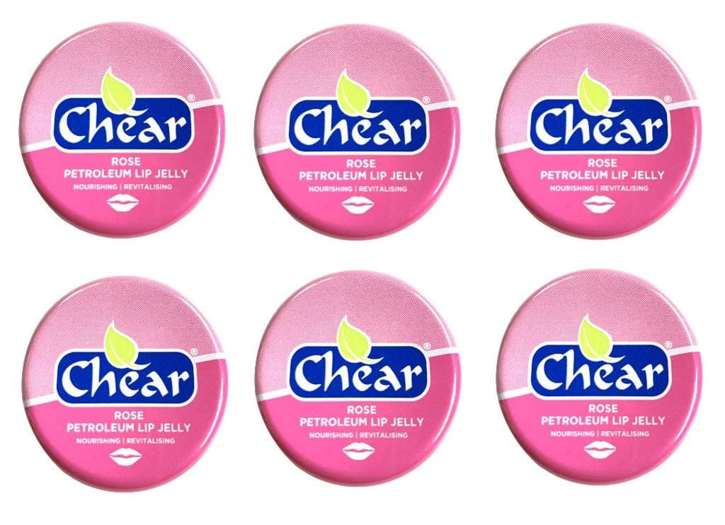 Chear Rose Petroleum Lip Jelly 20g (6 Pack) - Pocket Size - Multi Purpose