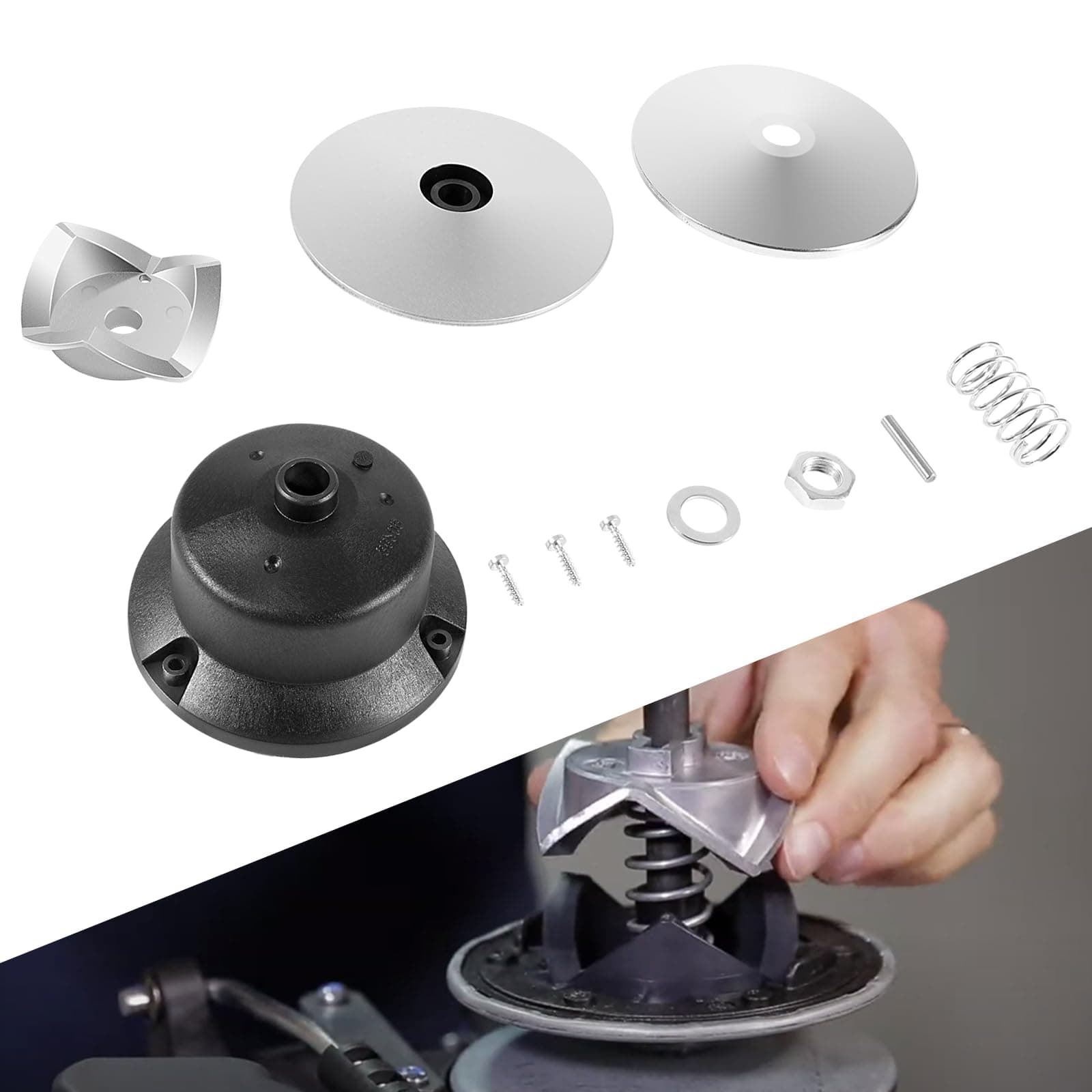 BzumperyzGT79253 for General Transmission Driven Kit RS800 Driven Pulley Kit of Husqvarna Lawn Mowers Tractors Replace for Husqvarna 587086701 21549032