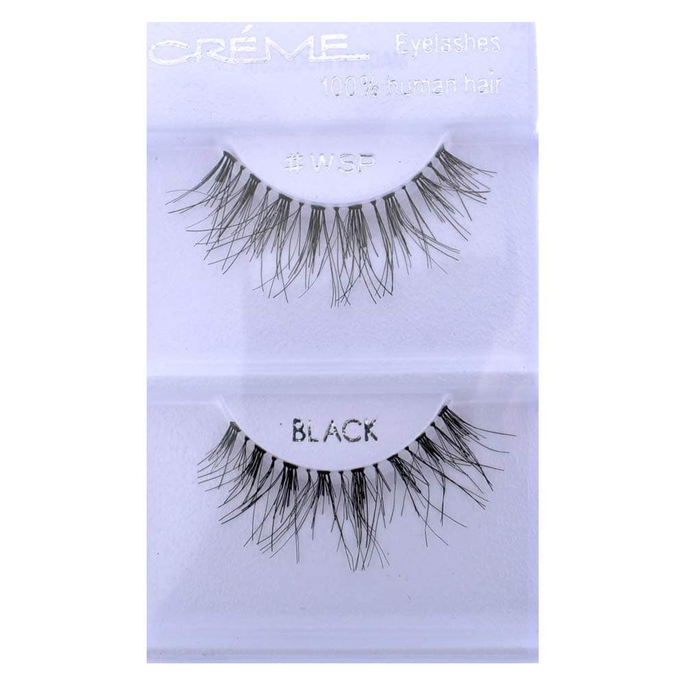 12 Pairs Crème 100% Human Hair Natural False Eyelash Extensions #WSP