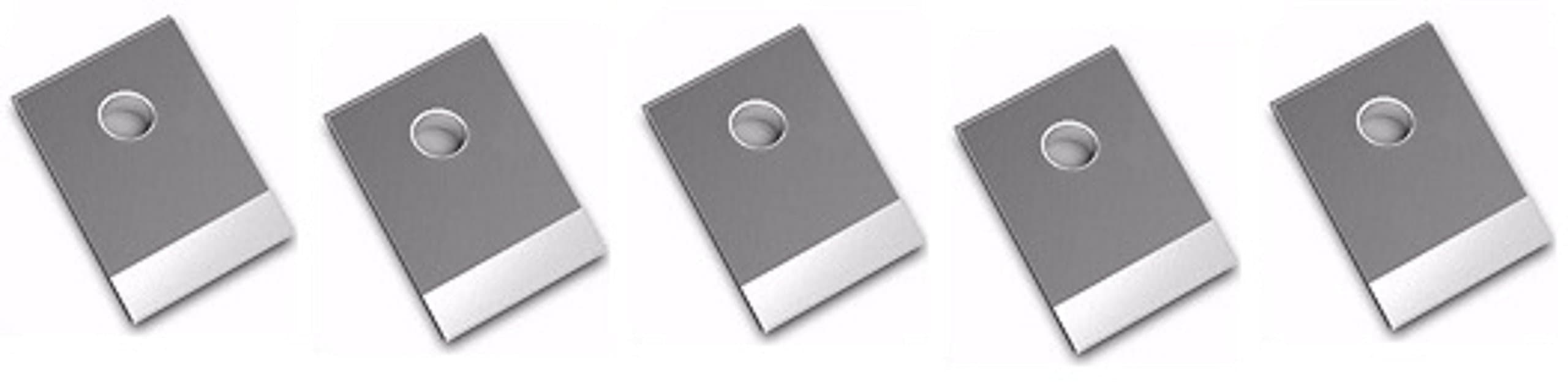 Set of 5 (RJ45 8 Pin Cavity Blade only) Replacement Blades for RJ45 Professional Heavy Duty Crimp Tool Ethernet Crimper Cutter HD Crimping Wire Cable Stripper EZ End Pass Through Legacy Connectors