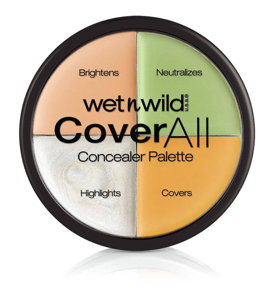 Coverall Concealer Palette, Pack of 1, Green, 6.5 g (Pack of 1)