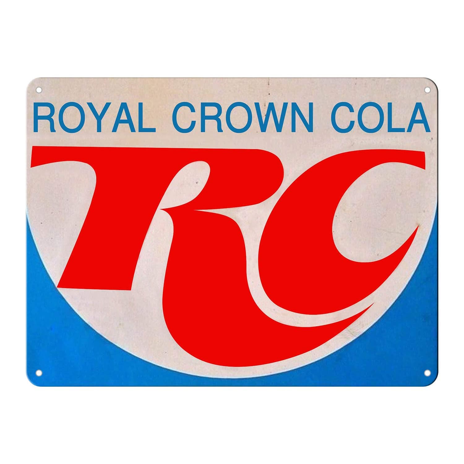 Royal Crown RC Cola Logo Soda Pop Ad Vintage Look Wall Decor Bar Retro Metal Tin Sign 12 x 16 inches