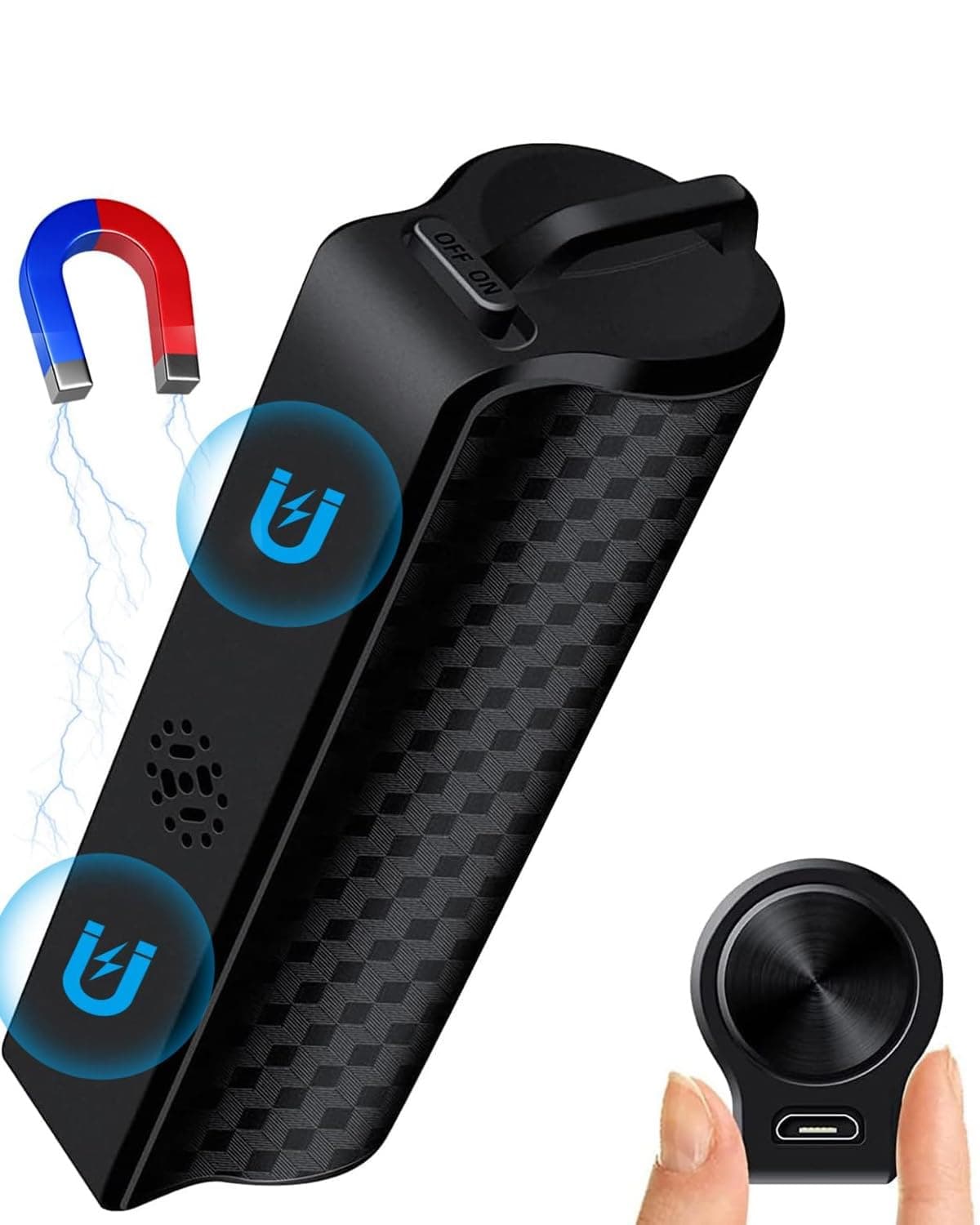 128G Magnetic Voice Recorder [Maximum 9200 Hours Recording Storage], 30 Days Continuous Recording, AI Intelligent Triple Noise Reduction, ic Recorder, VOR Voice Detection Recording, One-Touch