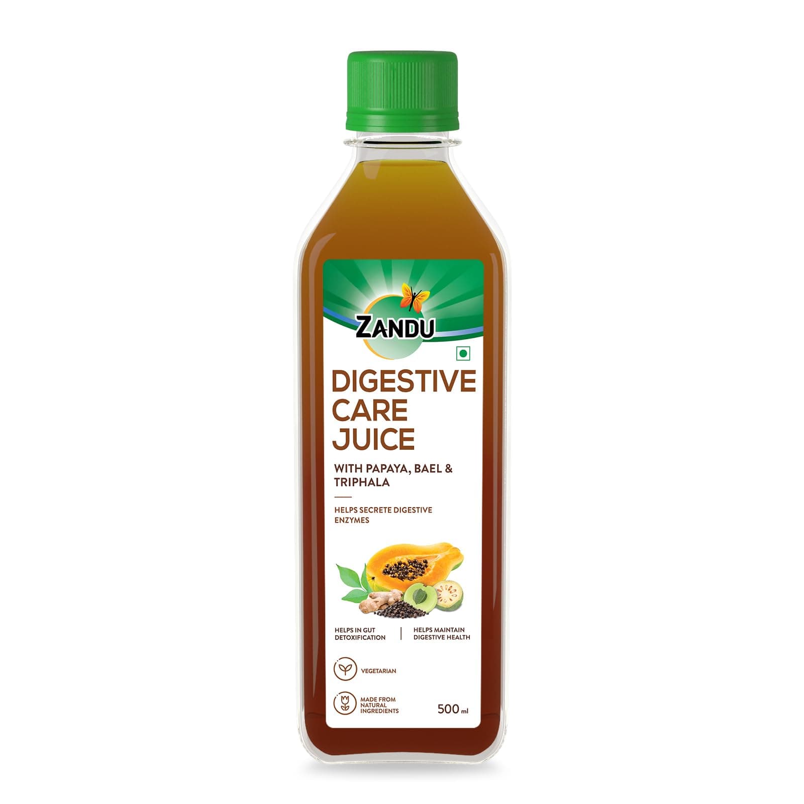 Digestive Care Juice, 500 ml, Enriched with Papaya, Triphala & Bael to improve Gut Health, Relieves Gas, Boosts Appetite, Scientifically Tested