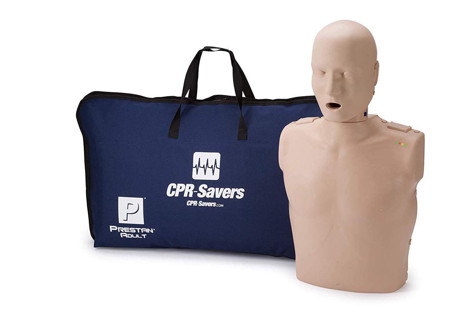 Prestan Professional Adult CPR Training Manikin with 2019 AHA Feedback Monitor, Medium Skin, PP-AM-100M-MS