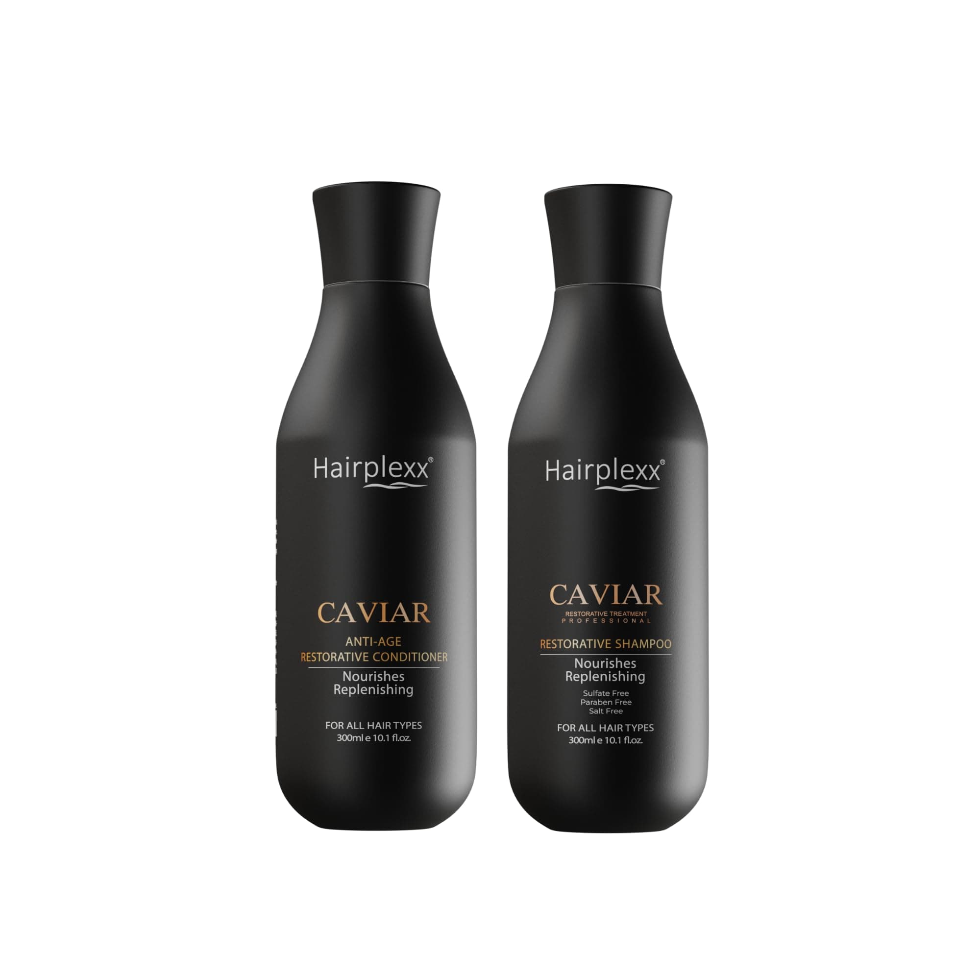 Shampoo & Conditioner Set l Hydrated Home Care Maintenance - Restore Hair Volume, Shine, Straight and Softness (300ml)