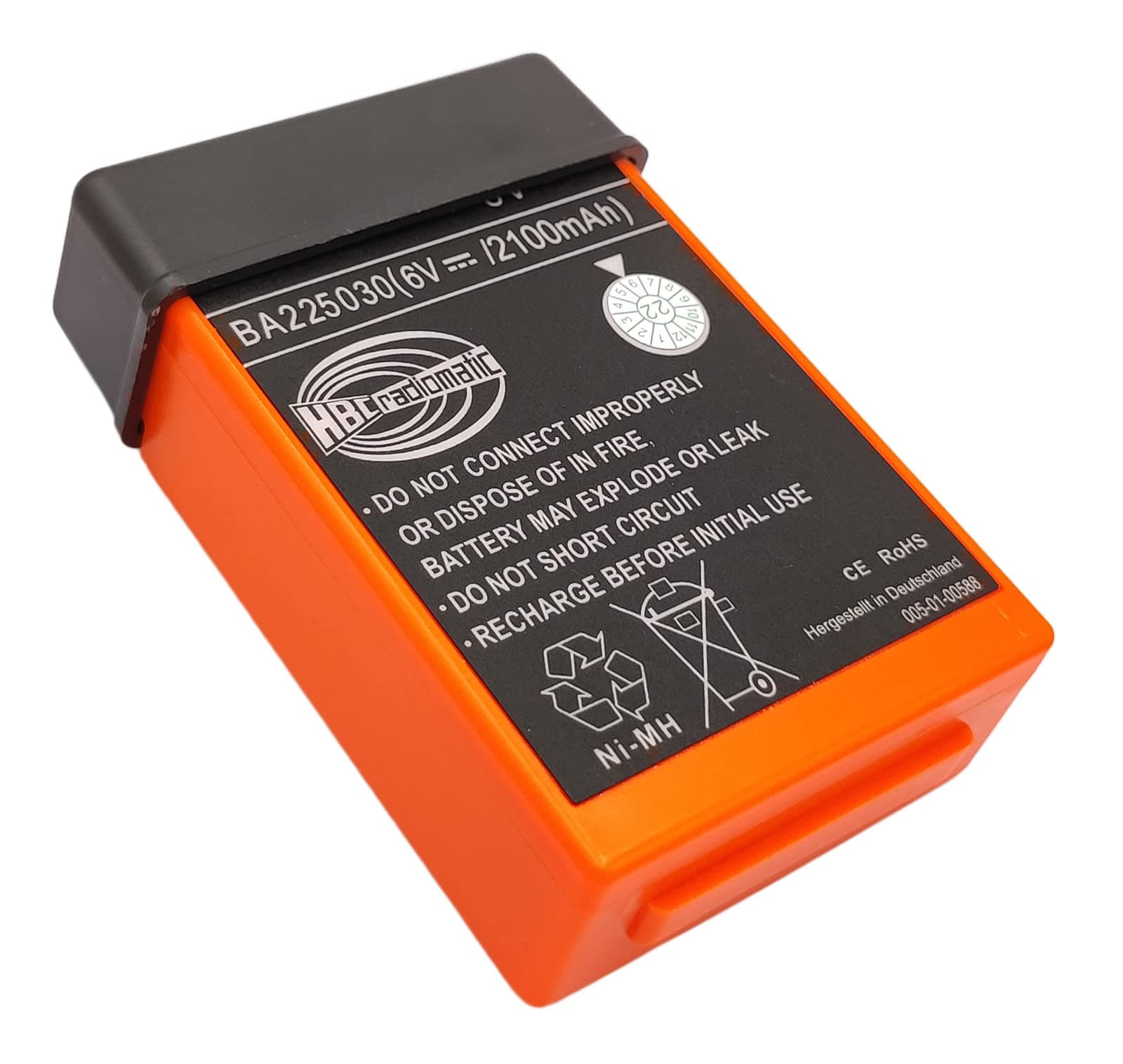 DCYNXC 6V 2100mAh BA225030 Ni-Mh Rechargeable Battery HBC Radiomatic Battery BA225030 for HBC Crane Remote Control Pump Truck Battery