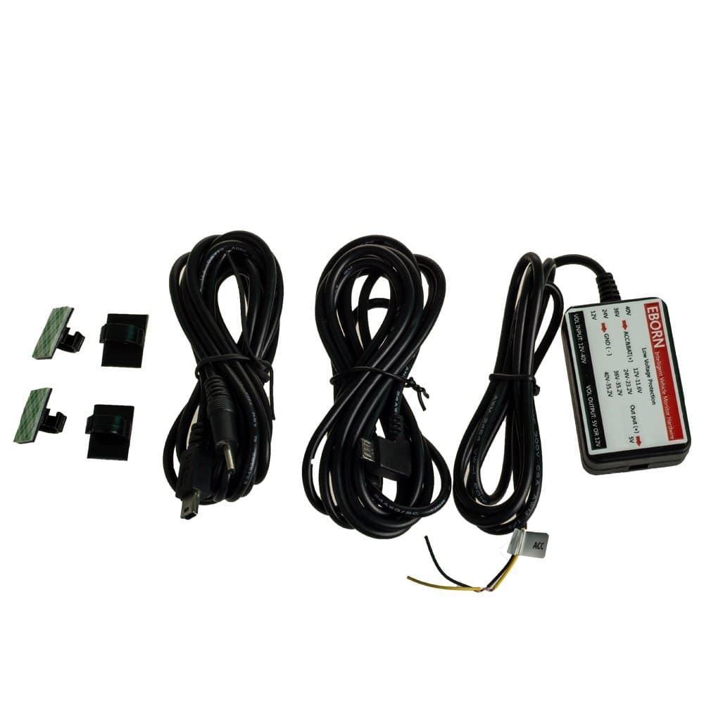 Micro/Mini Dual USB Cable Car Hard Wire Kit 12V/24V/36V/40V to 5V Dashboard Camera Constant Power Supply Vehicle Charger for All Mobile Phone, Tablet PC, Dash Cam Parking Monitor Cable