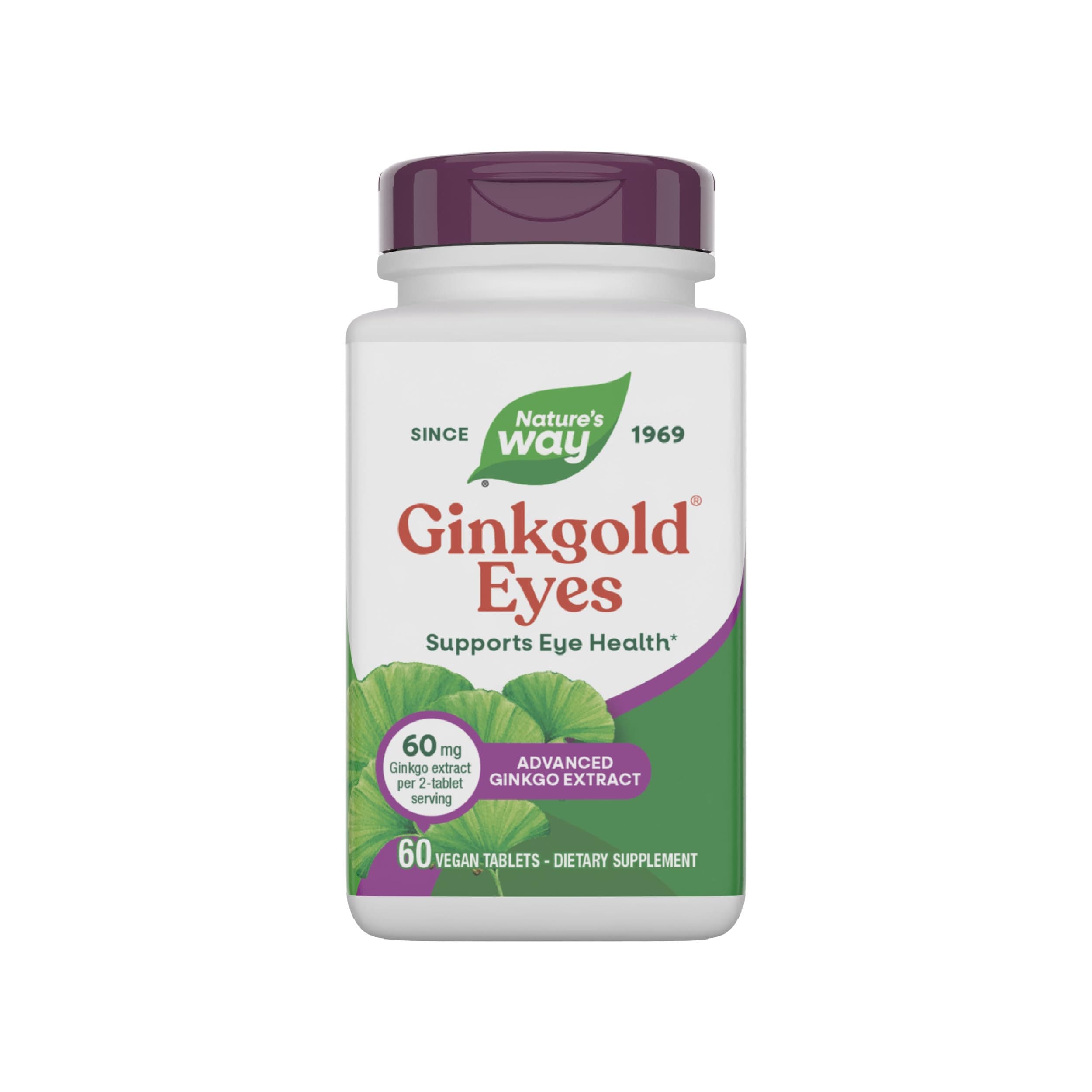 Nature's Way Nature s Way Ginkgold Eyes 60 Vegan Tablets