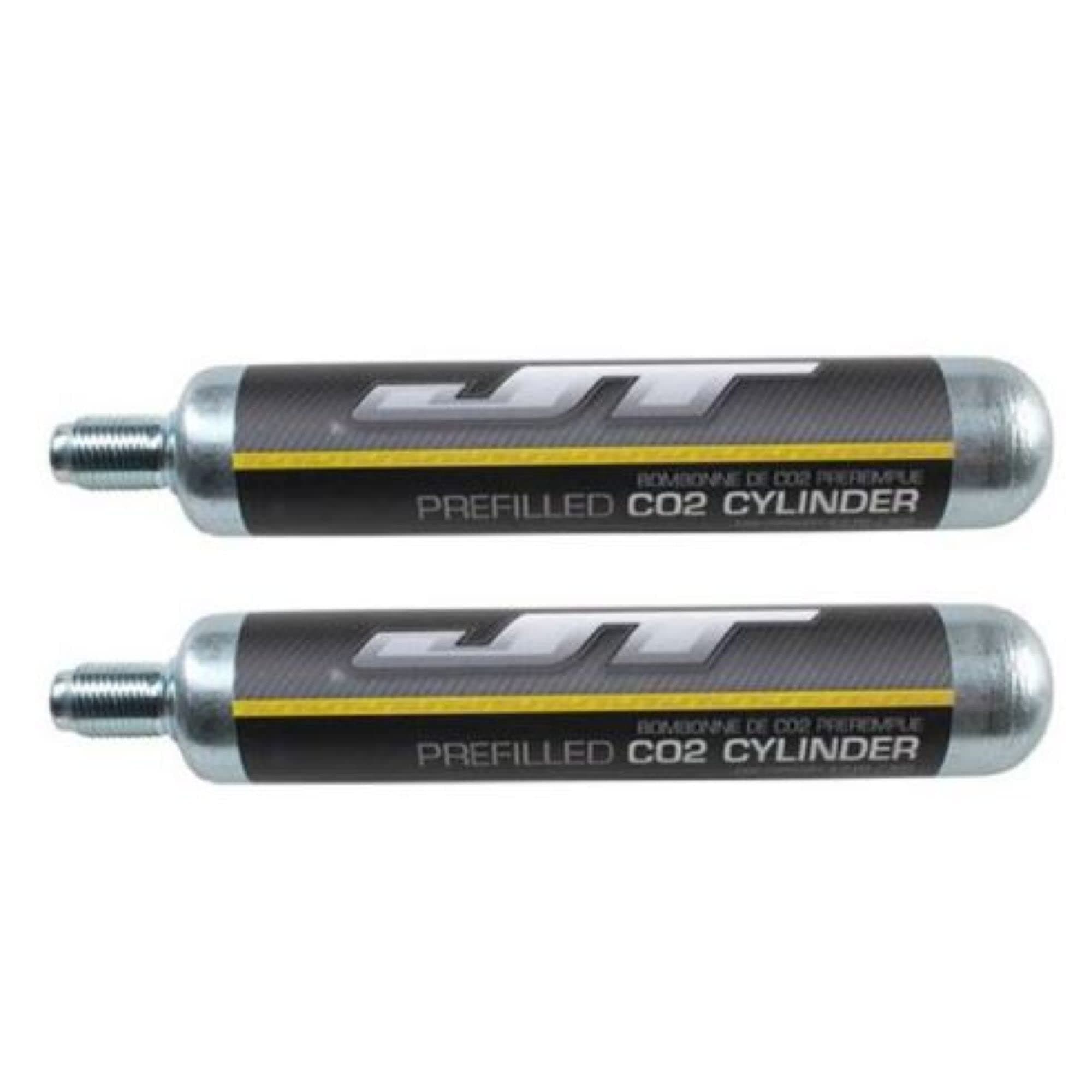 JT 90g Pre-Filled CO2 Tanks 2pk for Paintball, Airguns and Airbows