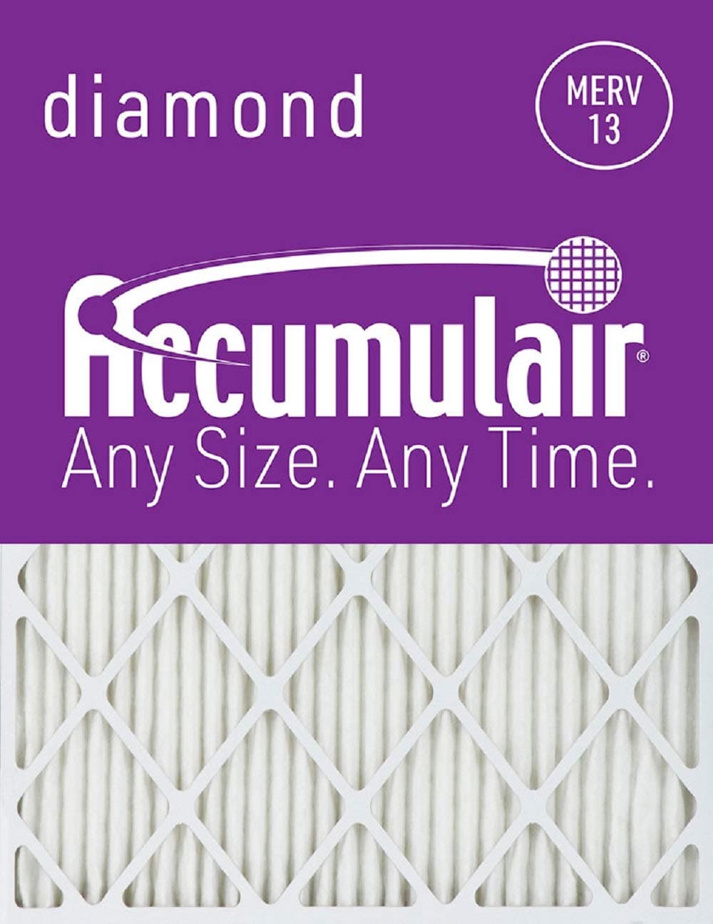 Accumulair Diamond 17.5x27x1 (Actual Size) MERV 13 Air Filter/Furnace Filters (6 pack)