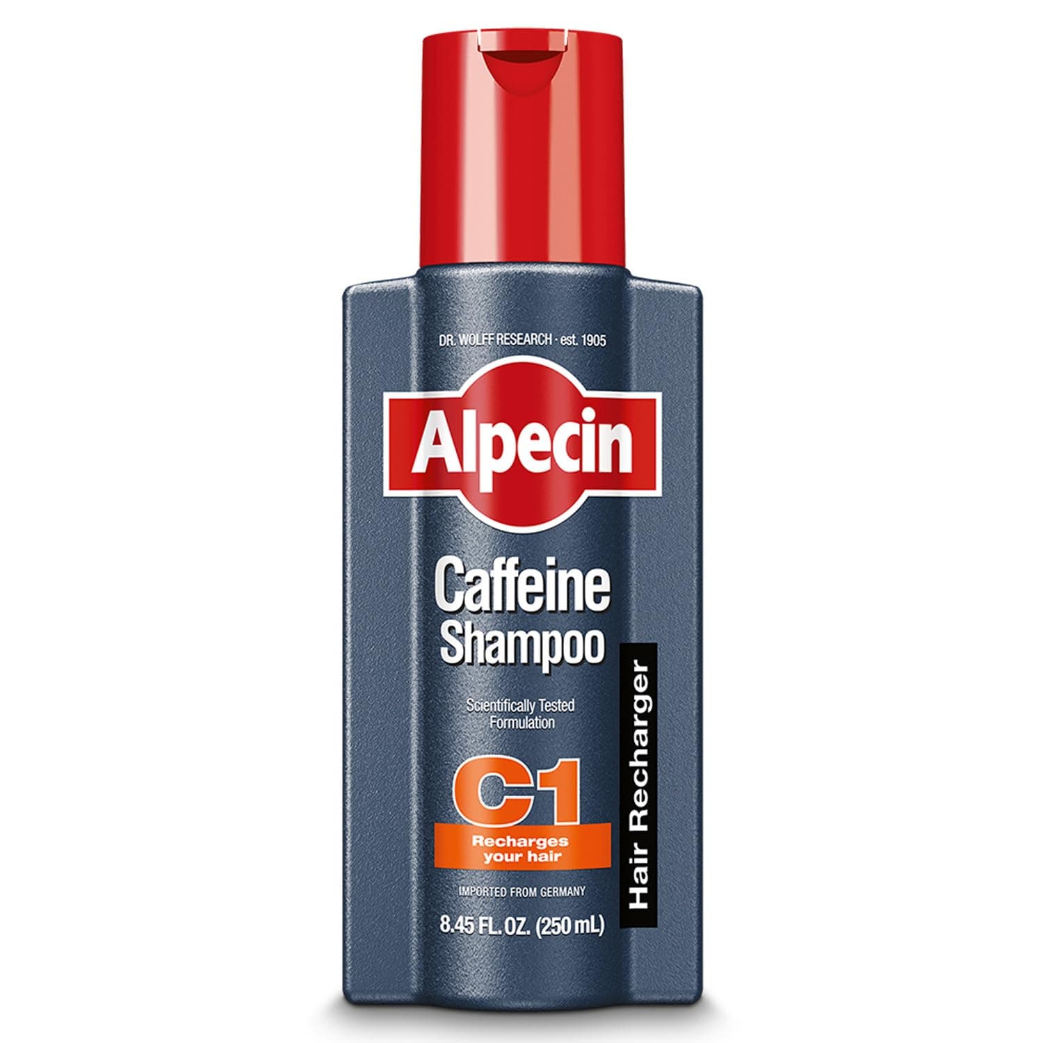 Alpecin Caffeine Shampoo C1 250ml - Strengthens Natural Hair Growth and Reduces Hair Loss - Scalp Shampoo for Hair Fall Control