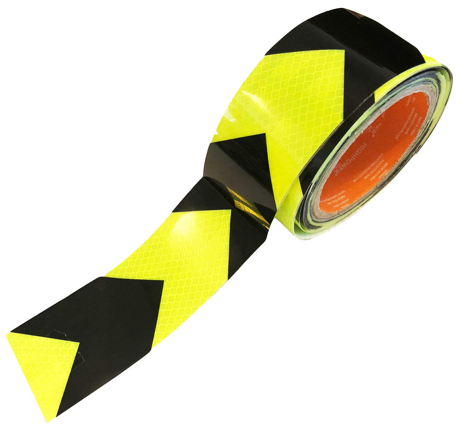 Reflective Tape, Reflective Stickers, Yellow Tape, High Vis Fluorescent Florescent Tape, Transport Safety Roll Road Tape, Luminous Tape, Sticker Night Reflection Arrow Marked Virtue Retail