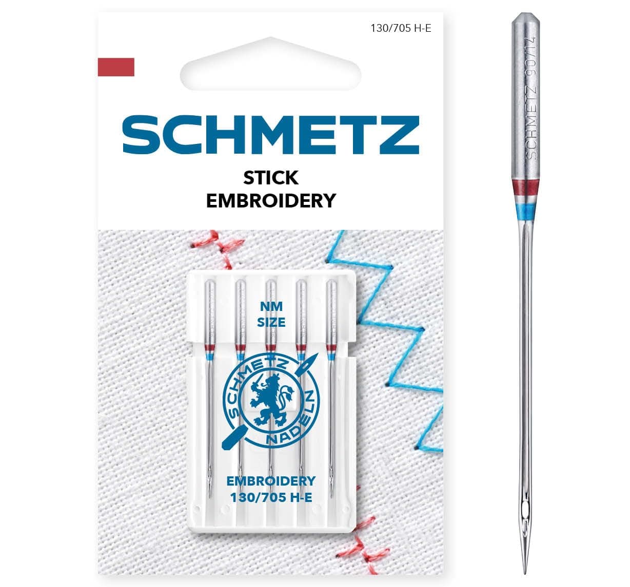 SCHMETZ | 5 Sewing Machine Needles | Embroidery | 130/705 H-E | Size 75/11